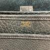 HERMES Logo Noumea Shoulder Bag Hand Bag Drawstring Shoulder Bag Leather Navy
