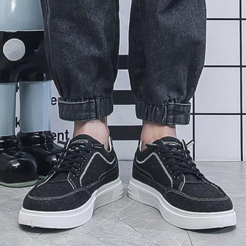 New Men Canvas Shoes Spring Summer Fluff Comfortable Casual Sneakers Jogging Flats Shoes Outdoor Walking Shoe Hot Sale 2024 Plus