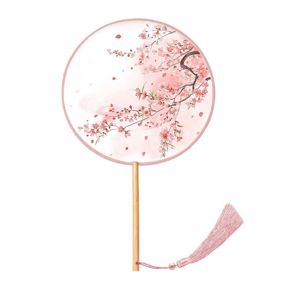 Chinese Style Embroidery Fan Handheld Silk Fan Ink Painting Chinese Style Fan Photography Prop