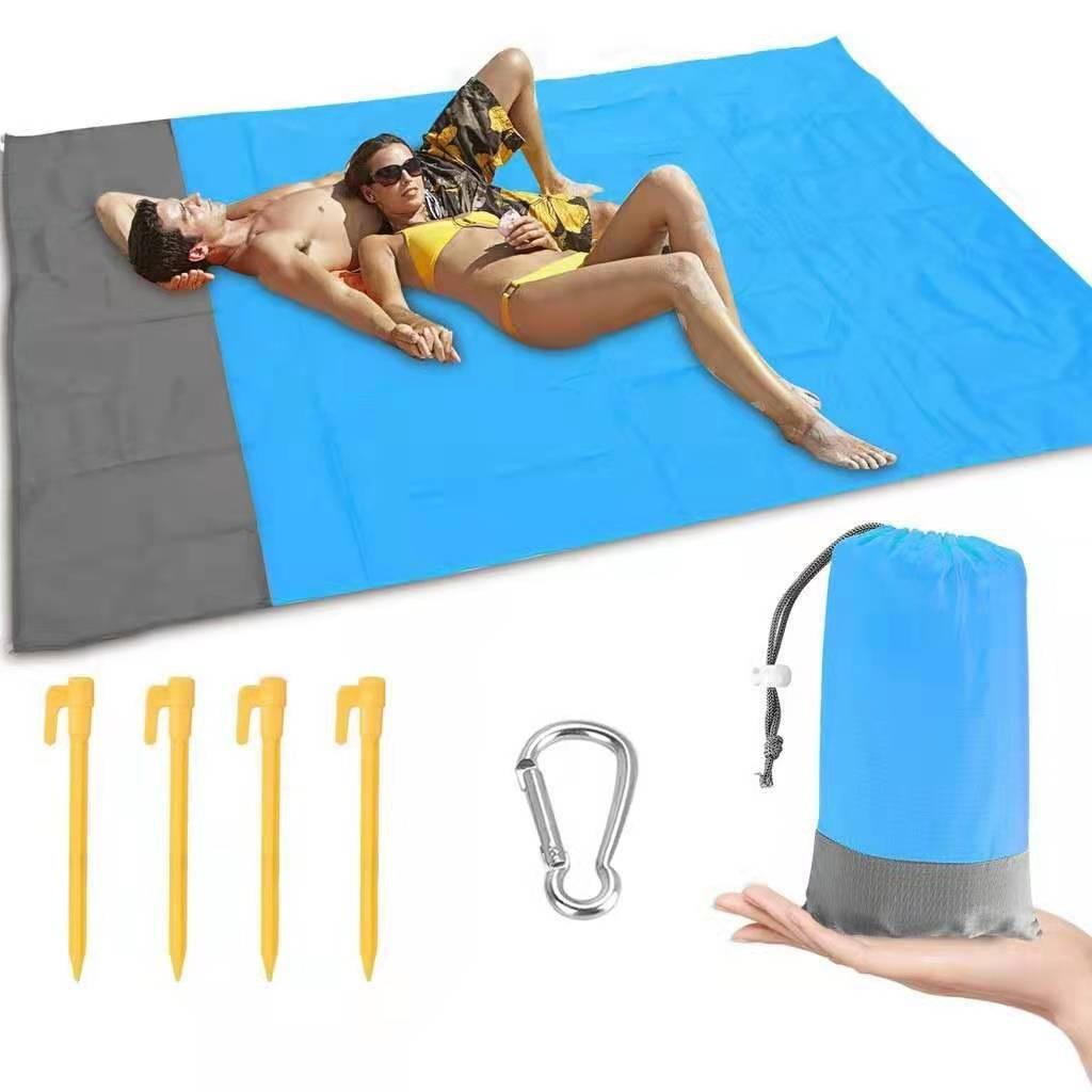 Waterproof Pocket Beach Blanket Outdoor Picnic Camping Mat Portable Folding Mat Sand Beach Mat