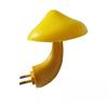 Mushroom LED Night Light Wall Socket Lights Lamp Light-control Sensor Auto On-Off Bedroom Light Home Decoration EU US Plug