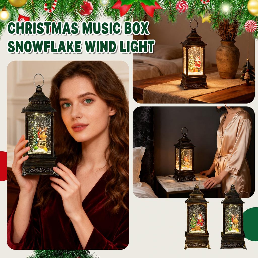 10'' Bałwan Muzyczny Podświetlany Śnieżna Woda z Wirującym Brokatem Dekoracja na Boże Narodzenie do Domu, Salonu, Zasilany Bateryjnie lub USB