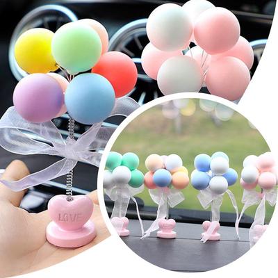Spring Shaking Confession Balloon Car Ornaments Cute Instrument Panel Personality Creative Center Console Decoration Car T7M4