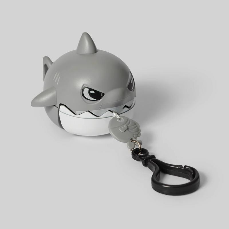 Kawaii Treklint Haai Sleutelhanger Knabbel Vis Vorm Tas Hanger Cool Rugzak Bedeltje Stressverlichtend Speeltje Klein Dagelijks Cadeau Feestbedankje gray