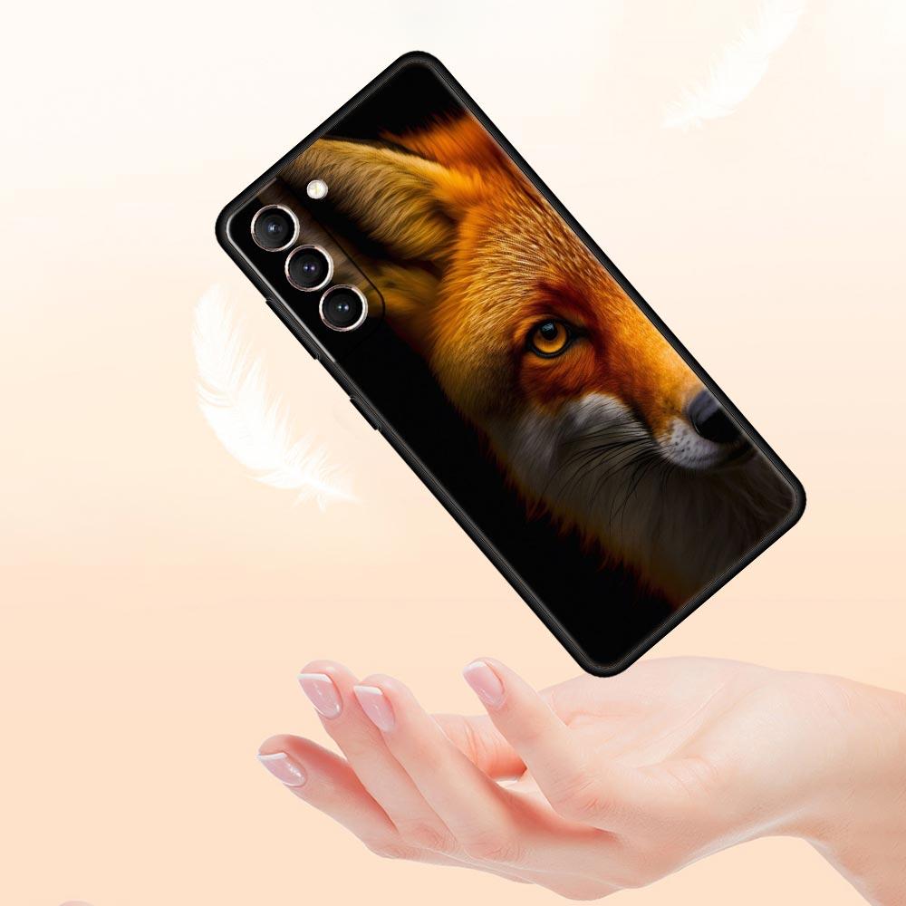 Red Fox Phone Case Cover for Samsung Galaxy S26 S25 S24 S23 S22 S20 S21 FE Ultra S25 Edge Plus 5G Soft TPU Shell Fundas Capa Bag