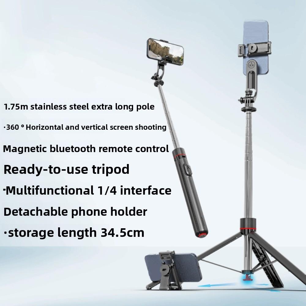 1.75 M Bluetooth Selfie Stick Auto Open Selfie Stick Stand Telescopic Selfie Stick Travel