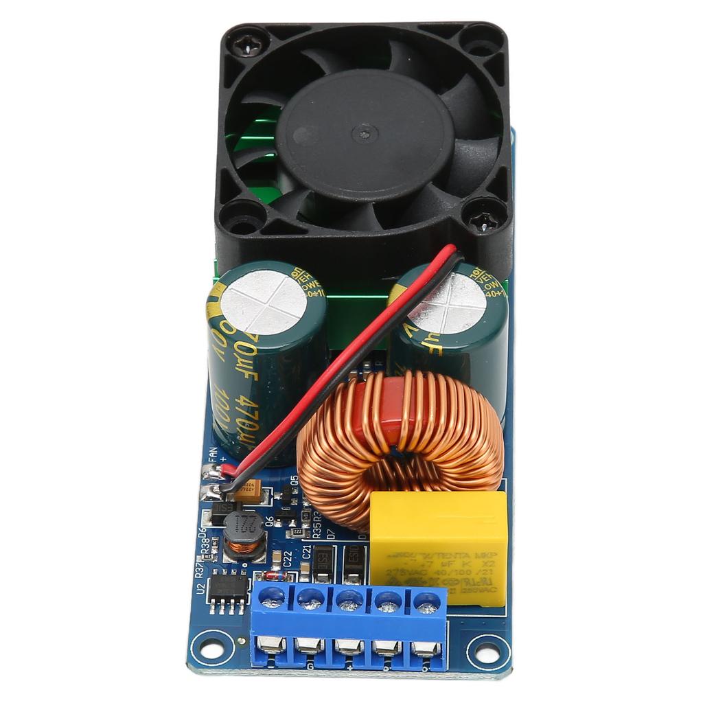 Mono-Kanal-Verstärkerplatine Hohe Leistung 500W Effiziente HiFi-Leistungsverstärkerplatine mit Lüfter für 10-18 Zoll 4-8 Ohm Lautsprecher
