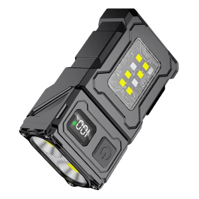 

Многофункциональный мини-светодиодный COB-фонарик, двойной источник света, сверхяркий, портативный, перезаряжаемый через Type-C, лампа для кемпинга и аварийных ситуаций 1PCS