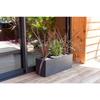 Window Box - EDA - Graphite Up - 25 L - Indoor/ Outdoor - Graphic Decor - 59 X 19.5 X H. 22,8 Cm - Anthracite Grey