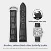 Quick-Release Cow Leather watchband For Cartier Santos  WSSA0009 WSSA0029 Men women replacement watch strap 19mm 21mm Black blue