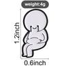 Xiaomi Squeezing Belly Smiling Crying Stick Figure Enamel Pin Humor Figure Hands On Belly Fat Teardrop Face Brooch Badge Jewelry Gifts