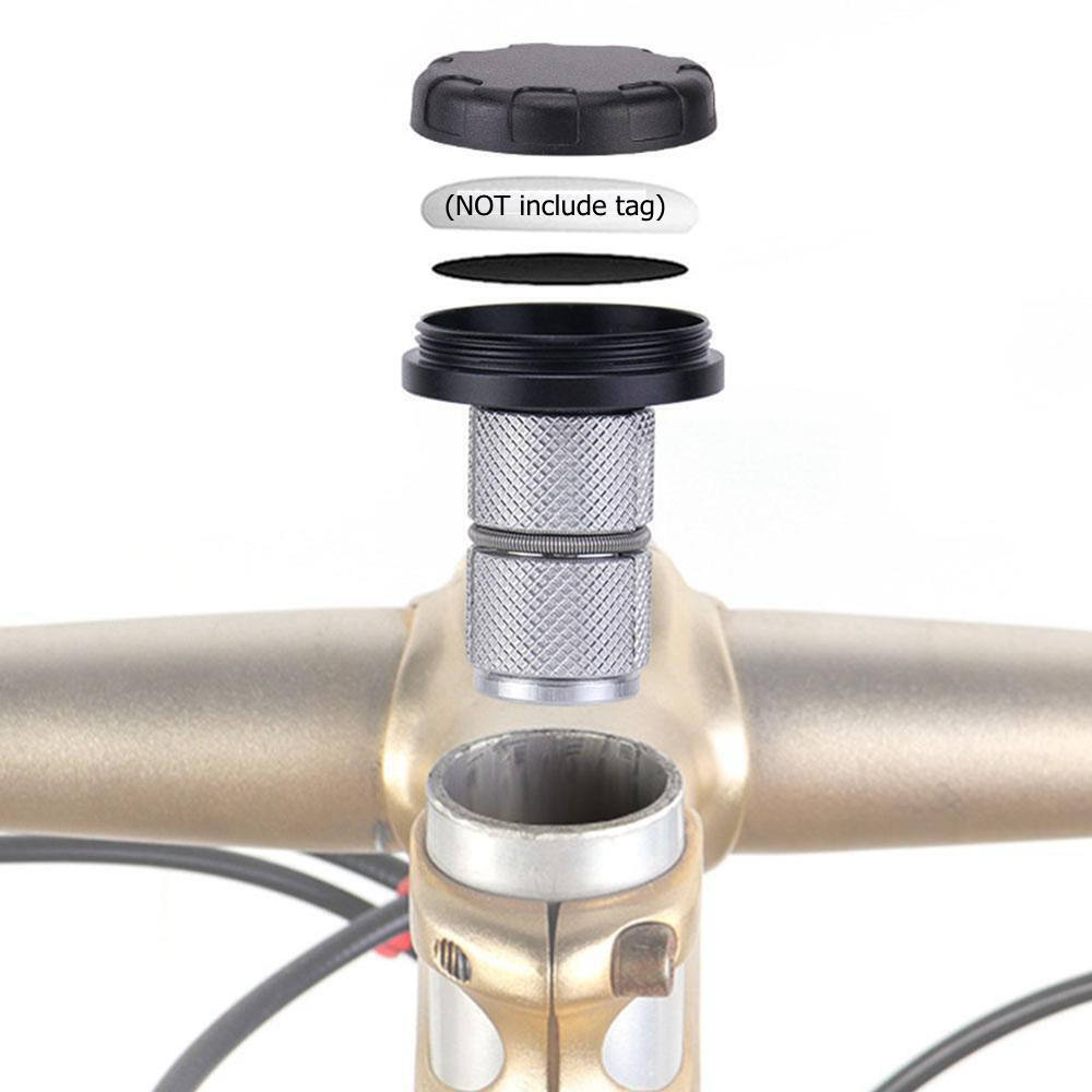 Für Apple AirTag Fahrradhalterung Fahrrad Gabelrohr Unterrohr Halterung Diebstahlschutz Airtag Hülle Tracker Halter Fahrrad Steuersatzkappe Abdeckung