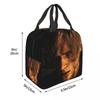 Resident Evils Leon Kennedy Game Insulated Lunch Bag for Women Kids Portable Food Boxes Thermal Lunch Box Tote