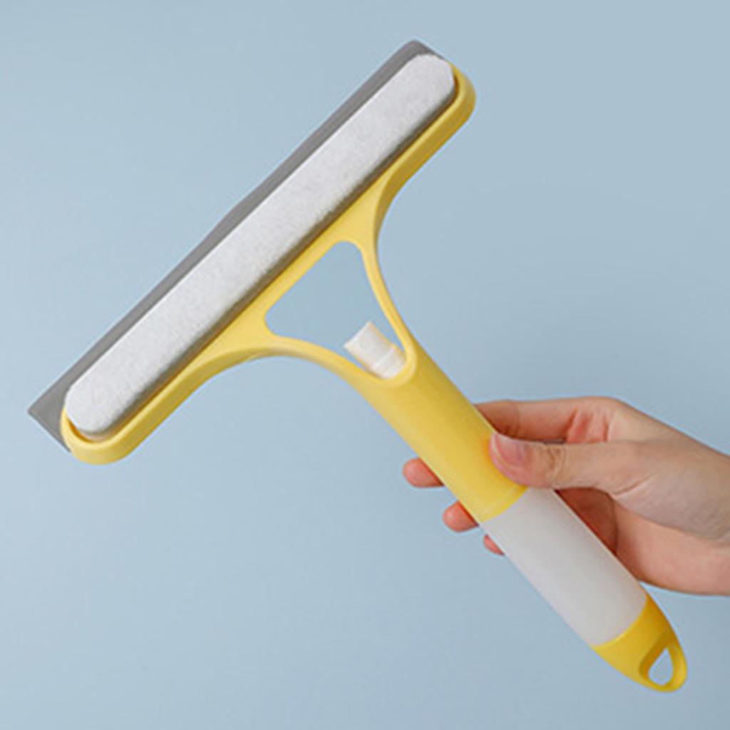 Window Wiper 3 In 1 Water Spraying Efficient Portable Glass Cleaning Squeegee for Mirror Tile