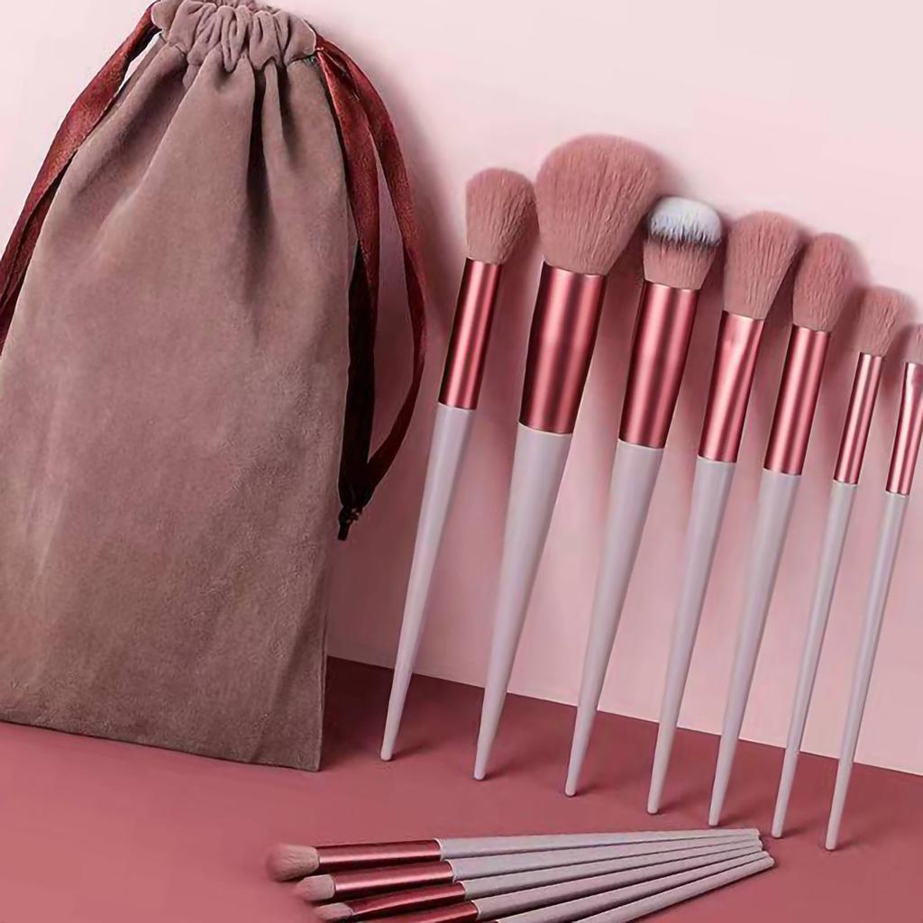 13pcs Set Make Up Brushes Tool Kit Handheld Soft Blending Cosmetics Brushes Kit for Face Powder Concealer
