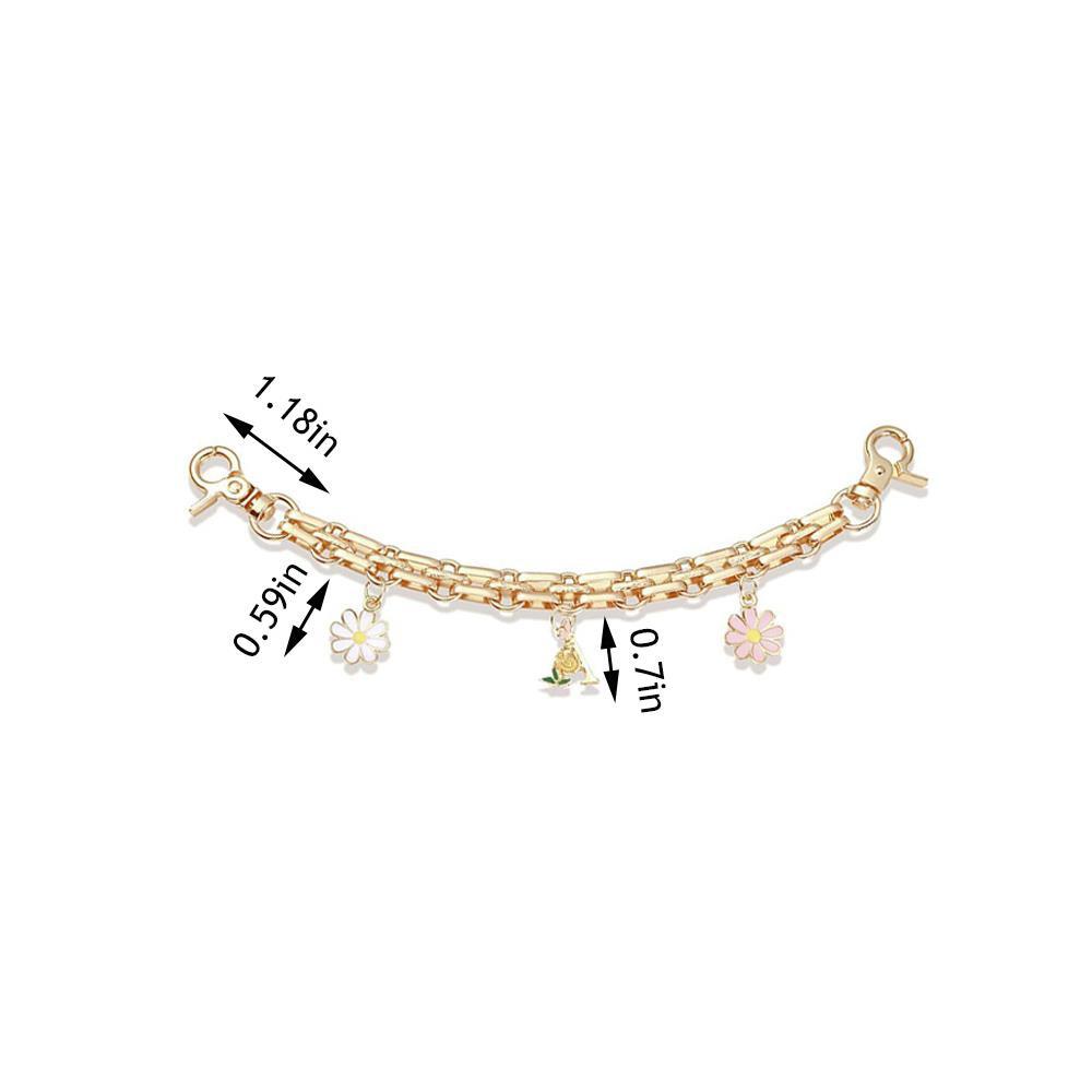 1Pc New Women s Sweet Bag Chain Replacement Strawberry Handbag Straps Portable Metal Extension Chain Pendant Decoration