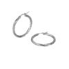 2025 Elegant Titanium Steel Needle-Woven Hoop Earrings - High-End, Colorfast Design for Women