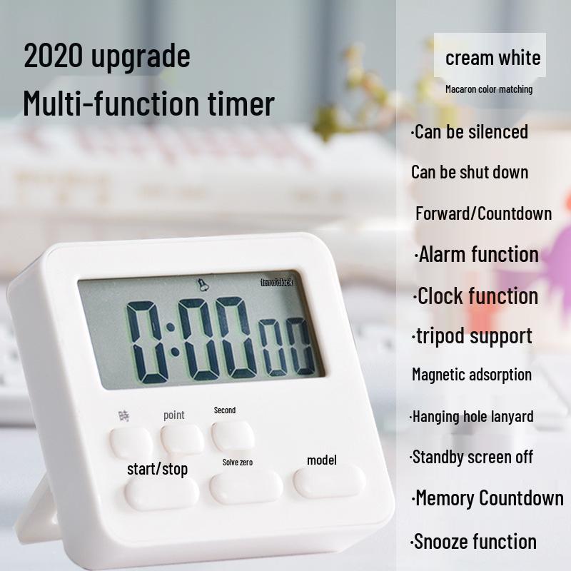 

Флагманский студенческий таймер 2021: Дом и Кухня Будильник с Бесшумной Функцией белый