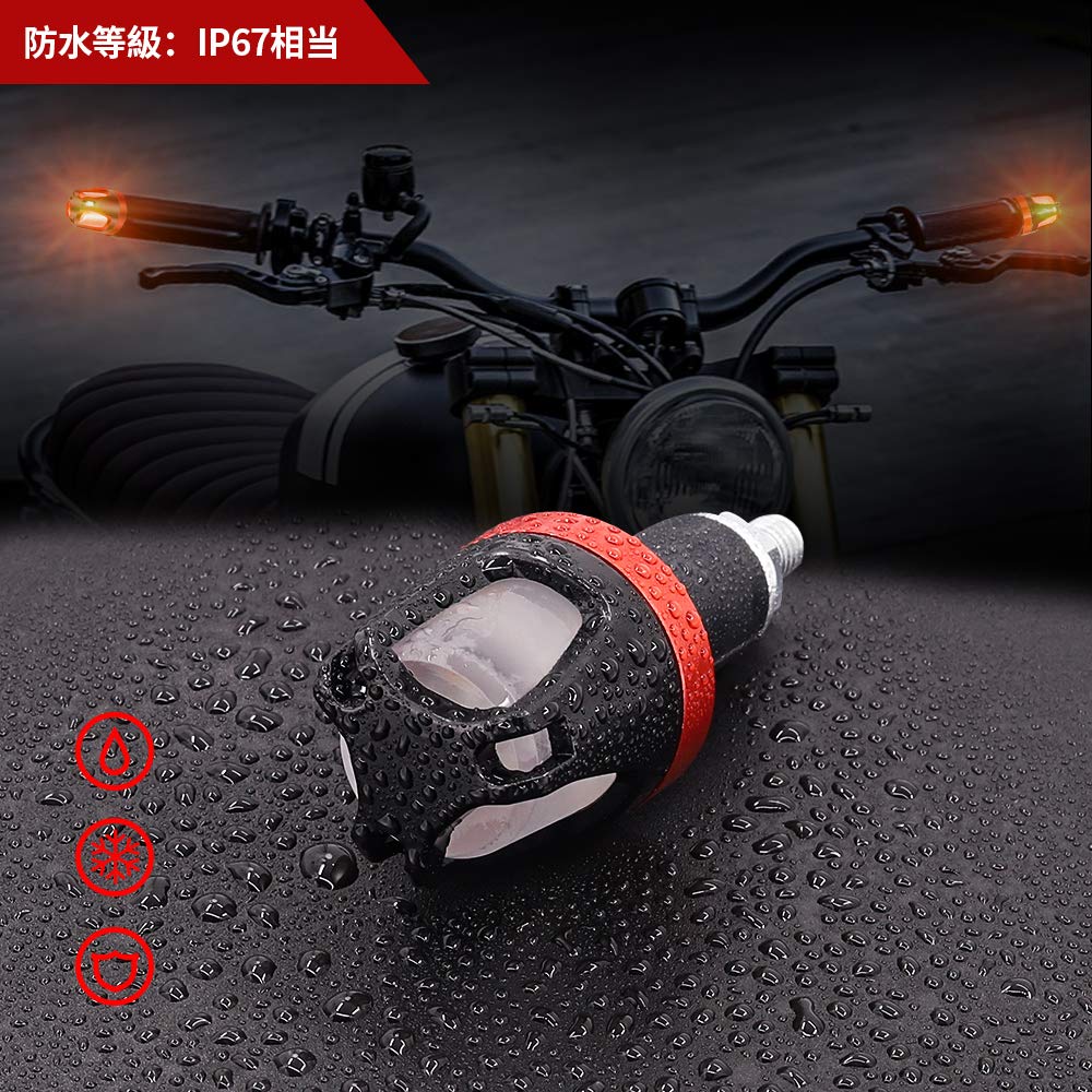 Aoling Motorcycle Turn Signal LED Grip End Handlebar Turn Signal LED Custom Parts,