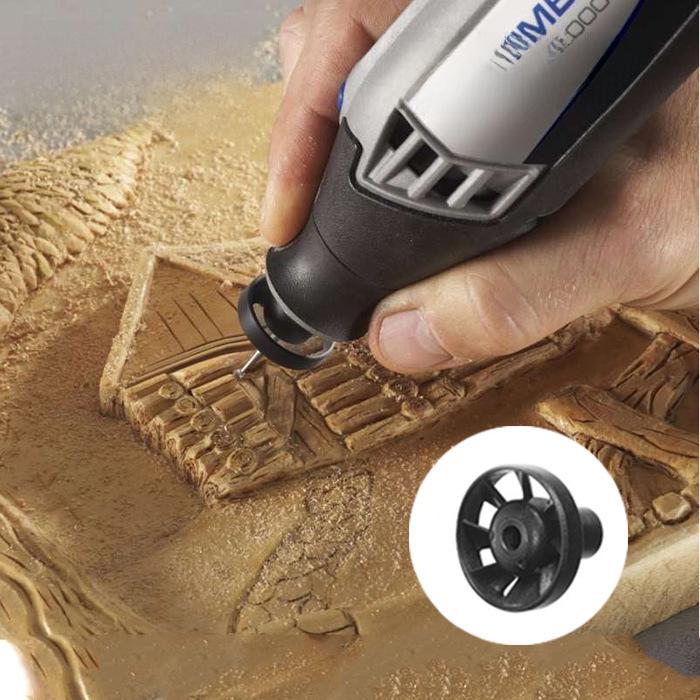 DREMEL 490-Compatible Electric Grinding and Dust Blowing Chuck Nut with Impeller