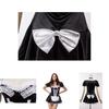 French Maid Uniform Costume Black Cosplay Dress For Exotic Roleplay