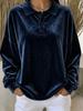Dames Polo Kraag Lange Mouwen Casual Sweatshirt - Herfst/Winter 2026 Collectie