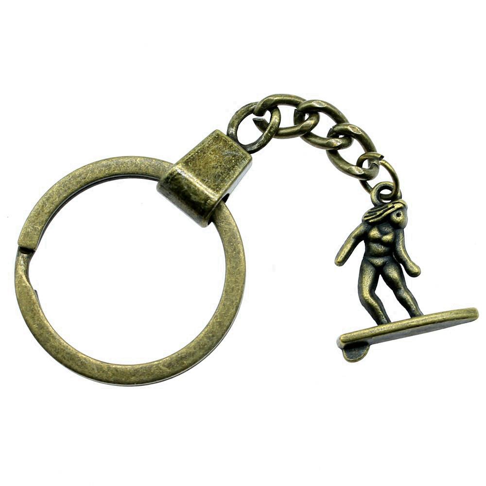Sports Charm Keychain Music Pendant Party Gifts Key Holder 30mm Ring