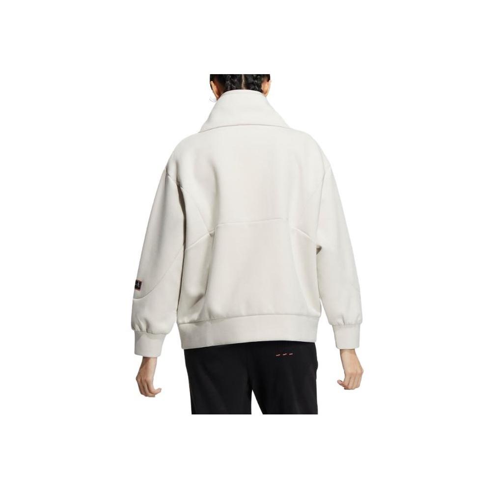 adidas Jachetă din tricot cu logo-ul de culoare uni, cu guler Jachete pentru femei, clar-maro HZ0248