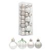 3Box Christmas Tree Hanging Decoration Electroplated Christmas Baubles Ornament Window and Door Ornament Party Supplies
