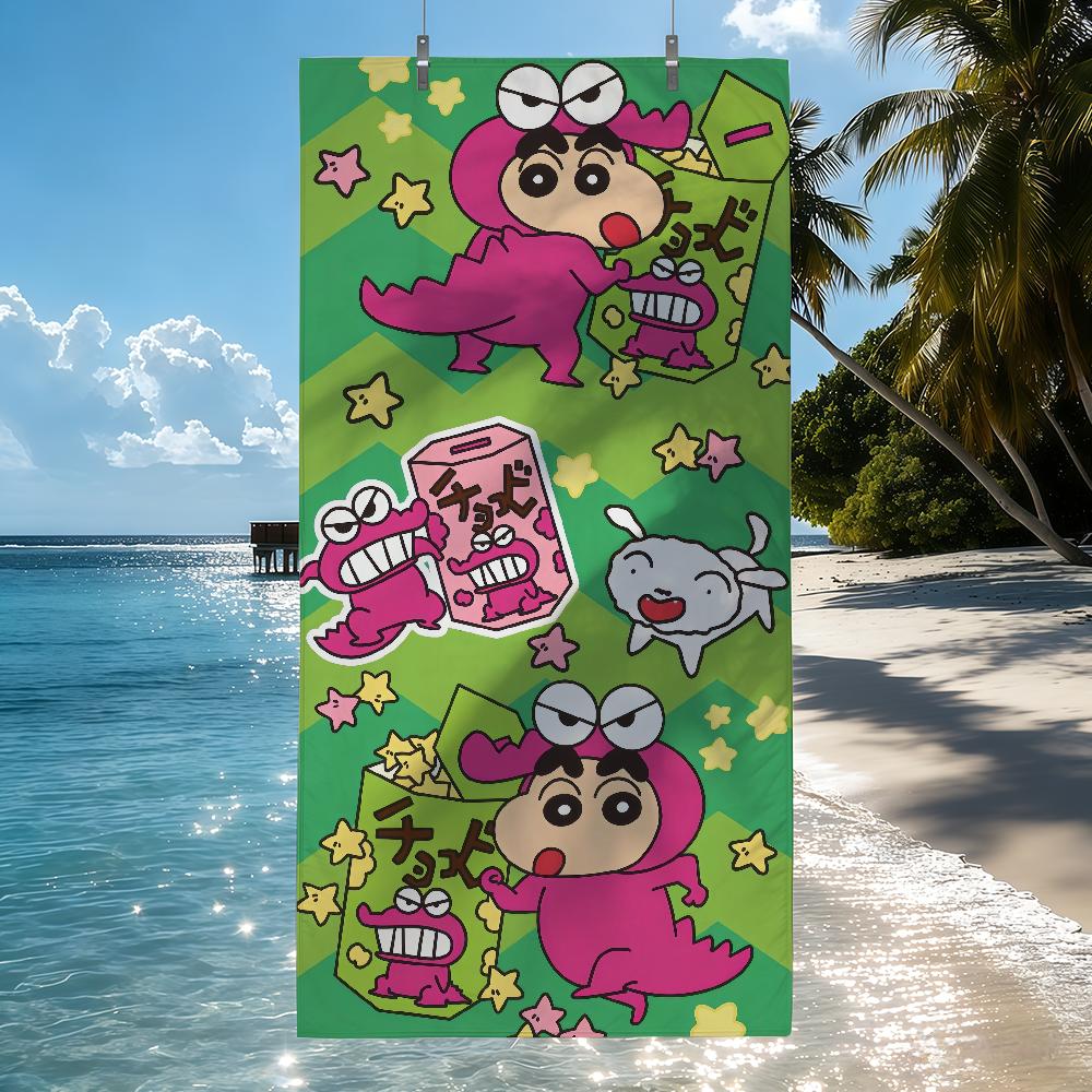 C-CRAYON S-SHINCHAN Towel Quick Drying Beach Towels Are Suitable For Swimming Pools Camping Yoga And The Gym