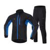 Ensemble veste et pantalon de cyclisme en polaire coupe-vent d'hiver pour hommes et femmes Vêtements de sport d'extérieur