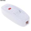 1Pcs Bedside Lamp Switch AC 250V 10A Inline ON/OFF Table Desk Lamp Cord Cable Switch With LED Indicator Light 2Colors Random