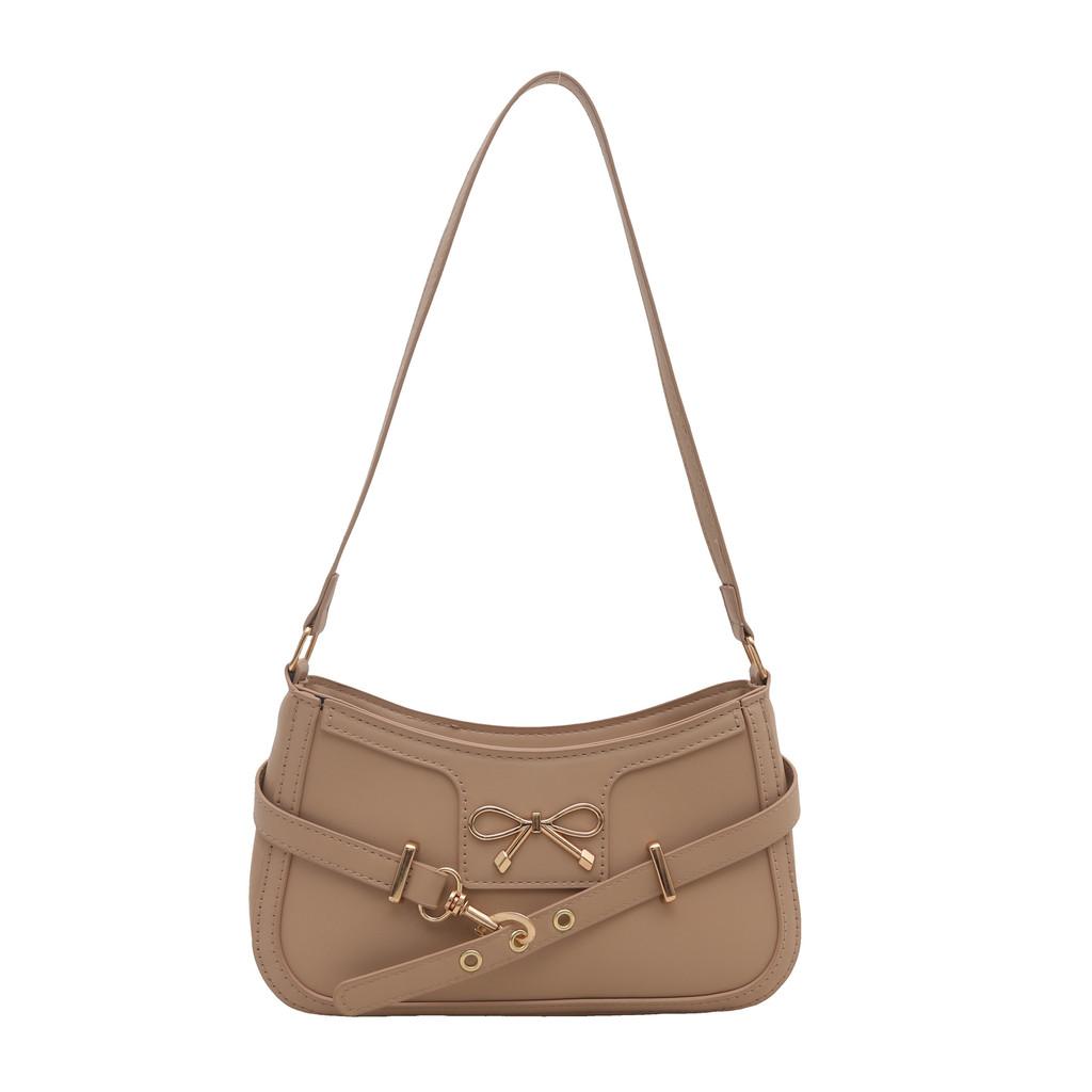 Pu Leather Womens Vintage French Style Small Crossbody Bag For Daily Use