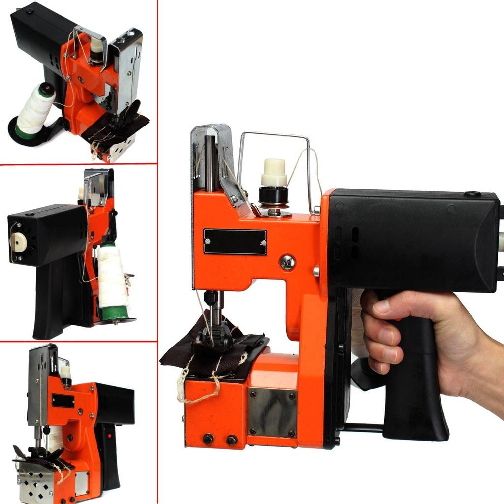 100W Portable Electric Sewing Machine Sealing Machines 220V Industrial Cloth Stitching Seal Machine With Adapter