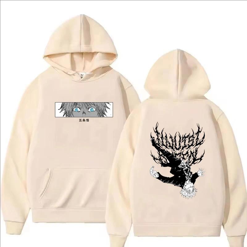 2025 Gojo Jujutsu Kaisen Printed Hoodie Autumn Winter Casual Harajuku Fashion Long Sleeve Sweatshirts Women Men Fleece Pullover
