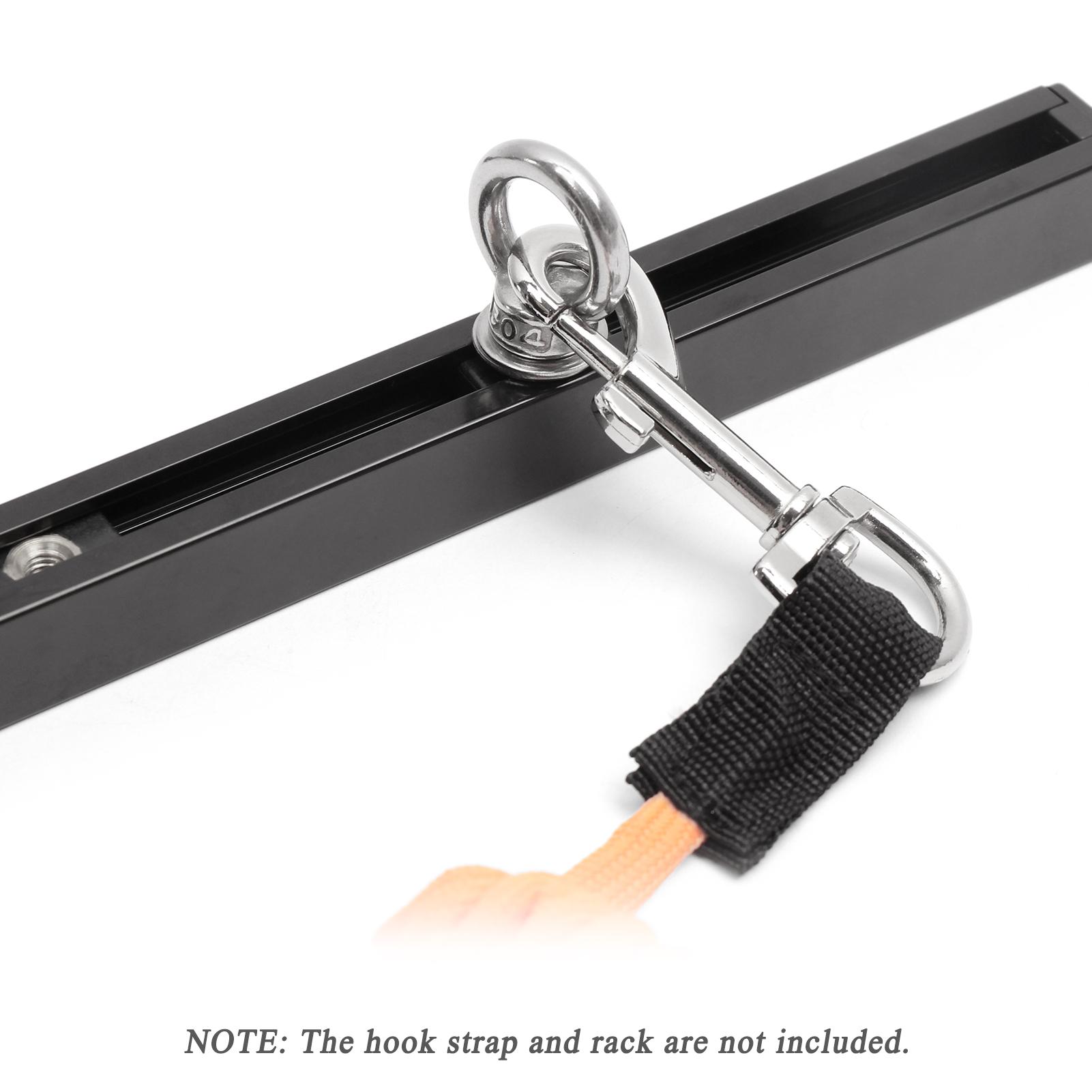 

Kayak Rail Track Mount Tie Down Eyelet Track Rail Adapter for Fishing Kayaks Boat for Kayaks Canoes Boats Rails серебряный