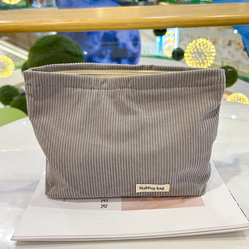 

Вельветовая женская портативная косметичка большой вместимости для хранения помады и кистей