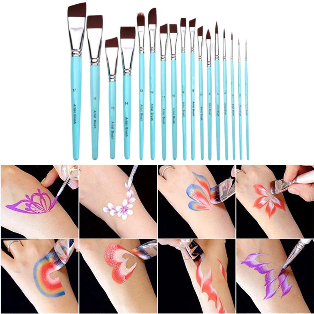 Professional Face Body Art Paint Body Pinting Oil Painting Brushes Drawing Tool