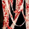 Halloween Fake Blood Bandages Pre-Stained Blood Splatter Wrap for Halloween Costumes & Decorations