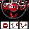 Auto Innenraum ABS Kunststoff Dekorationsabdeckung Roter Modifizierter Aufkleber für BMW MINI Cooper S F54 F55 F56 F57 F60 CLUBMAN Autozubehör