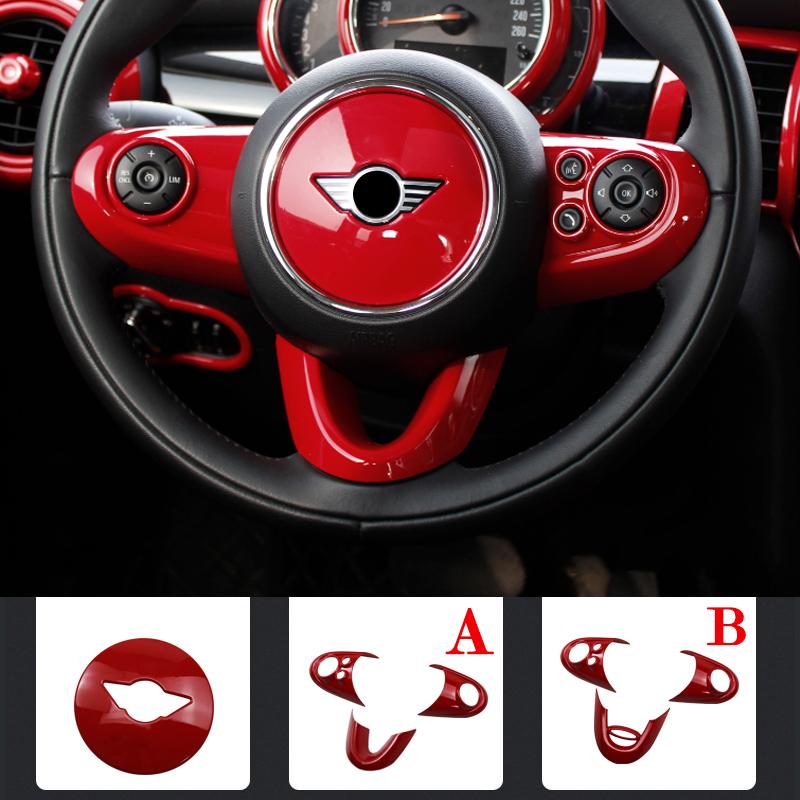 Auto Innenraum ABS Kunststoff Dekorationsabdeckung Roter Modifizierter Aufkleber für BMW MINI Cooper S F54 F55 F56 F57 F60 CLUBMAN Autozubehör