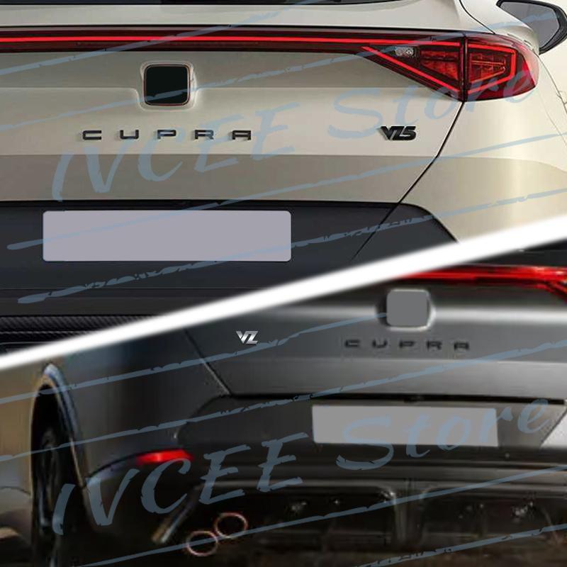 zjcr6 Car Accessories Metal VZ VZ5 Emblem Rear Trunk Body Badge Sticker For Seat Arona Altea Leon Ibiza Ateca Cupra Alhambra E-Racer