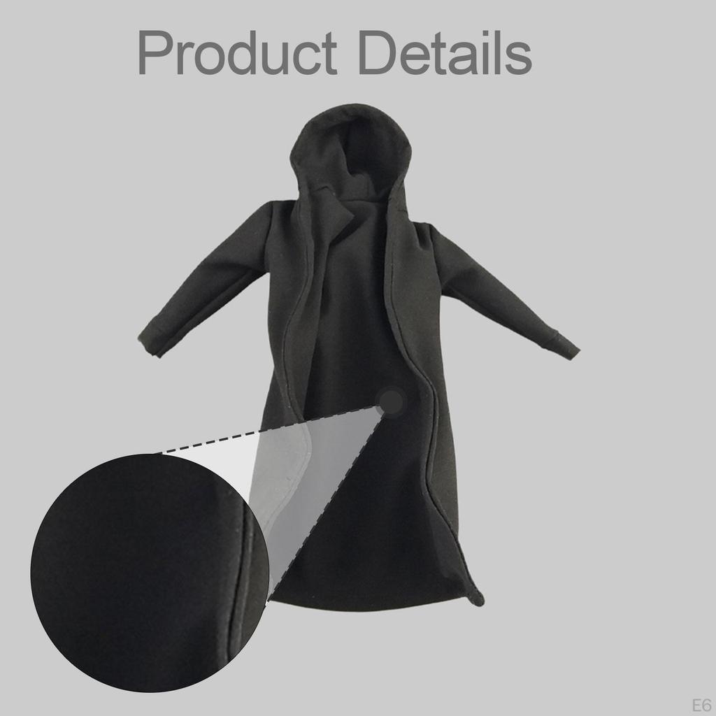 1/12 Scale Male Coat Model Miniature Decoration Accessories Cosplay Windbreak Figure Clothes,