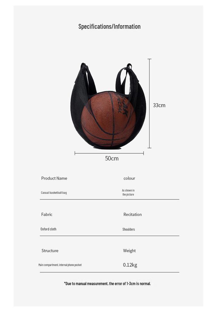 Mountain Poetry Sports Backpack: Single Shoulder Crossbody Bag for Basketball, Volleyball, and Football