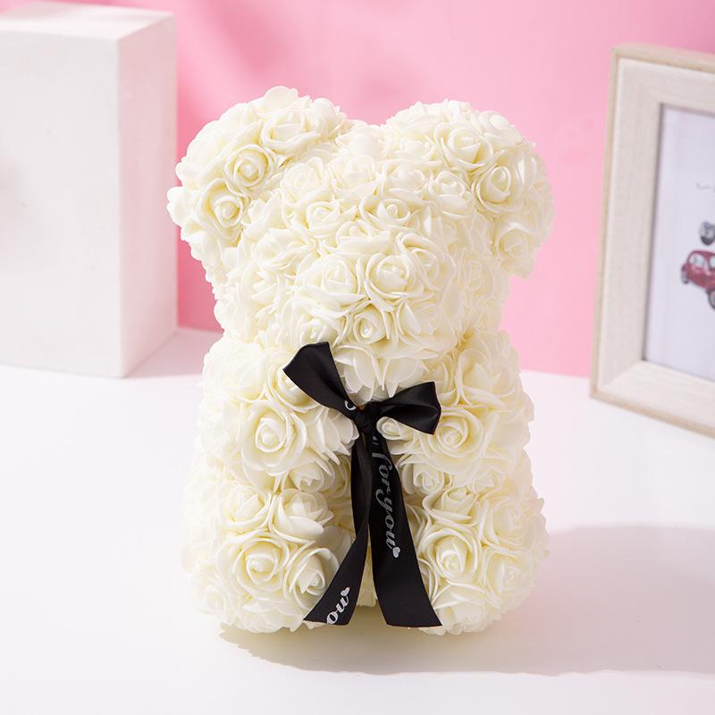 PE foam Bear Rose Teddy Bear Artificial Rose Bear Home Decoration Anniversary Mother's Day Valentine's Gift Wedding Decor