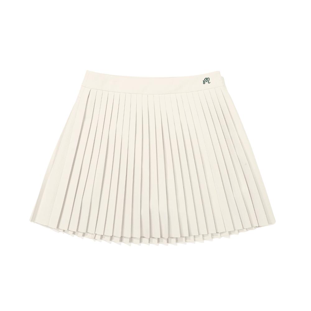 MALBON GOLF Teeing Pleated Skirt Cream (Woman)