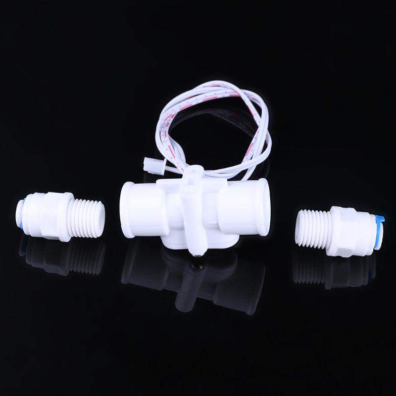 1/4" NPT Water Flow Switch Durable PE Tube Liquid Flow Sensor Switch Easy to Use for Water Purifier & Water Dispenser M4YD