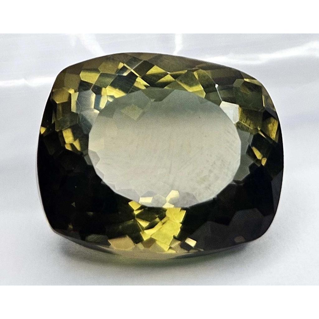 Hiddenite Green 14-16 Ct Cushion Cut Certified Fabulous Loose Gemstone