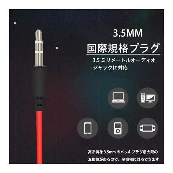 3.5mm Wired Earphones Headphones Binaural Canal Earphones Headphones Deep Bass Lightweight Ultra Long 3m Long Cord Headset Listen To Distance Music