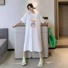Women's T-shirt Dress Women Summer Over The Knee Loose Maternity Lazy Dress
